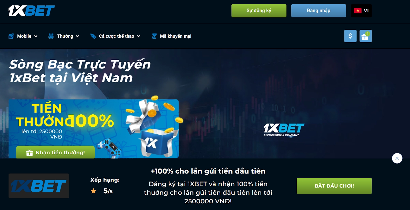 1xBet Mobile App with Casino Functions